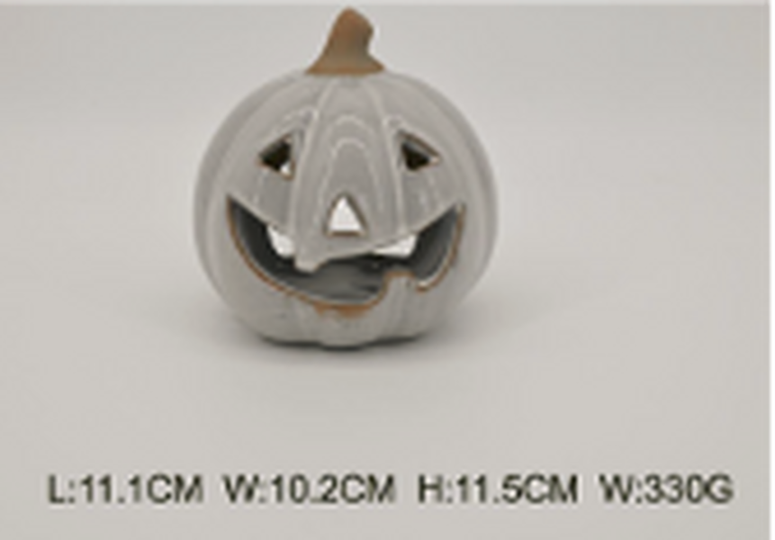 Stone glazed ceramic Pumpkin Tealight