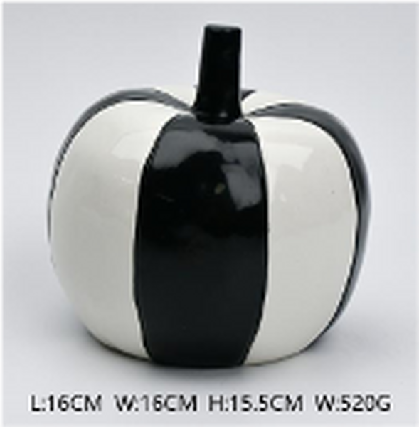 Thick Black Striped Pumpkin