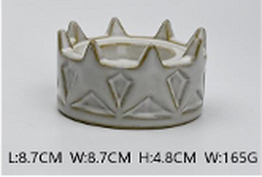 Stoneglazed Star Candle Holder