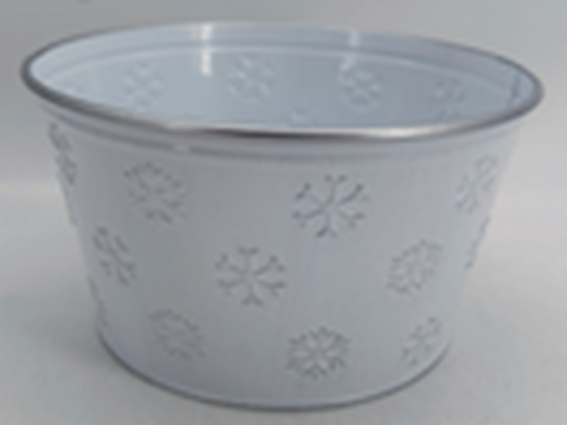 18cm Frosted Snowflakes Bowl