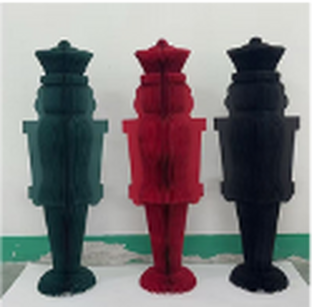 Paper Nutcracker in Winter Black