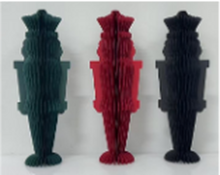 Paper Nutcracker in Winter Black