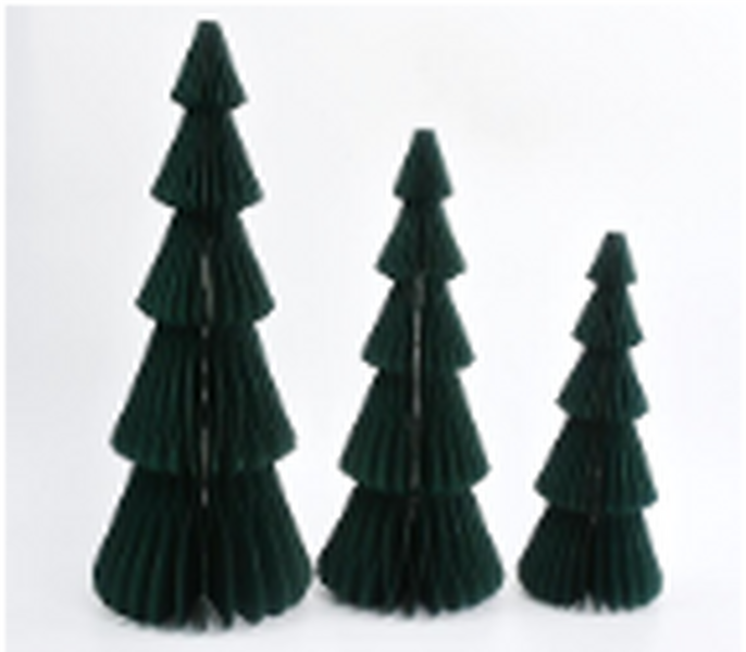 Set of 3 Green Standing Trees