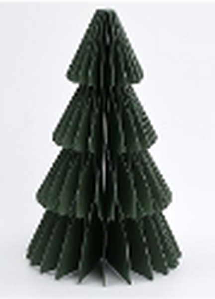 Set of 3 Sage Green Paper Christmas Trees