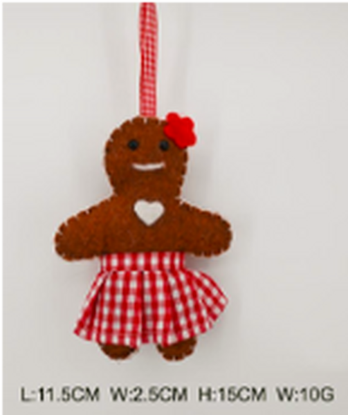 Felt Hanging Gingerbread Lady