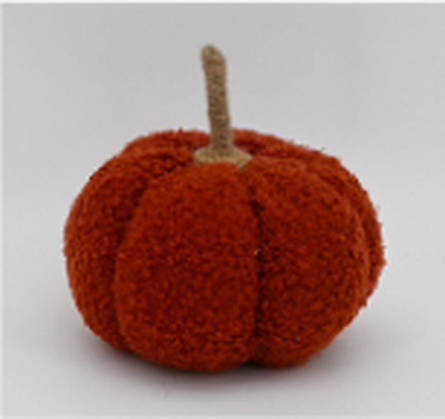 Orange Boucle Pumpkin Small