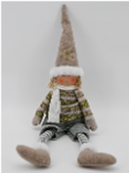 Fabric Boy in  Winter Sweater Natural and Grey