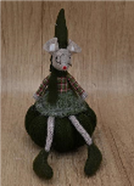 Autumn Mouse sat on Pumpkin