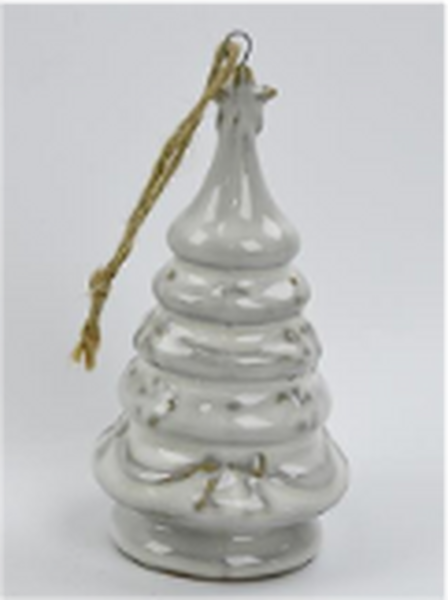 Natural Ceramic Standing/Hanging Christmas tree Ornament