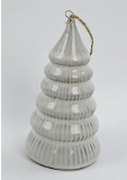 Natural Ceramic Standing/Hanging Christmas Tree Ornament