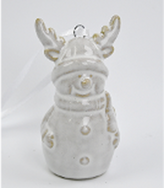 Hanging Ceramic Natural Reindeer
