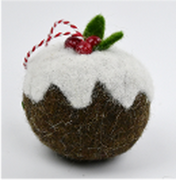 Felt Hanging Christmas Pudding