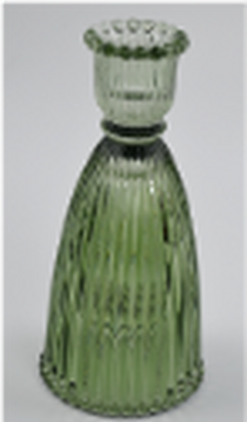 Vintage Green Candle Holder Medium