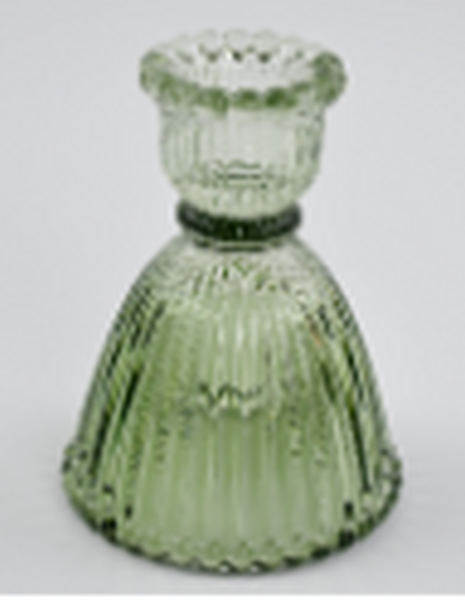 Vintage Green Candle Holder Small