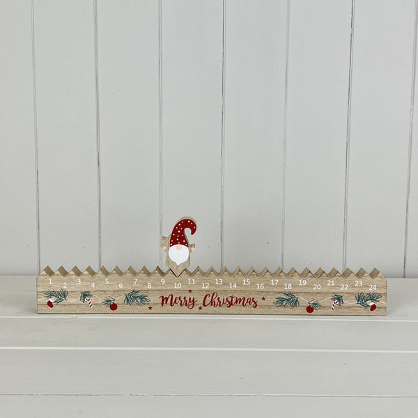 Wooden Advent Calendar L39.5xD2xH11cm  Weight-276g