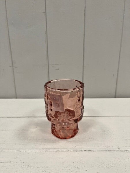 Large Rose Textured Candle Holder 6cm x 6cm x 8.3