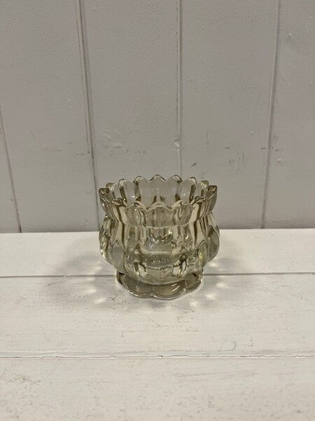 Smokey Brown Decorative Tealight Holder 9cm x 9cm x 7.3cm