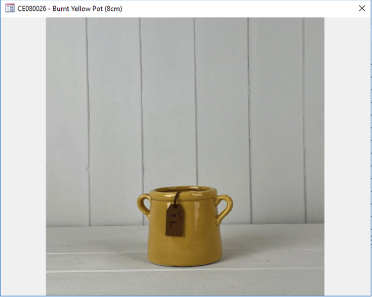Burnt Yellow Pot (8cm)